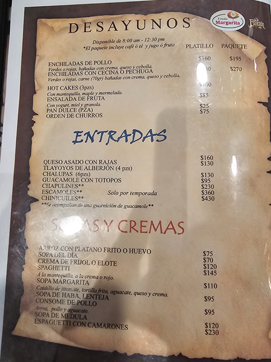Fonda Margarita | La Estación Menu - Image 2